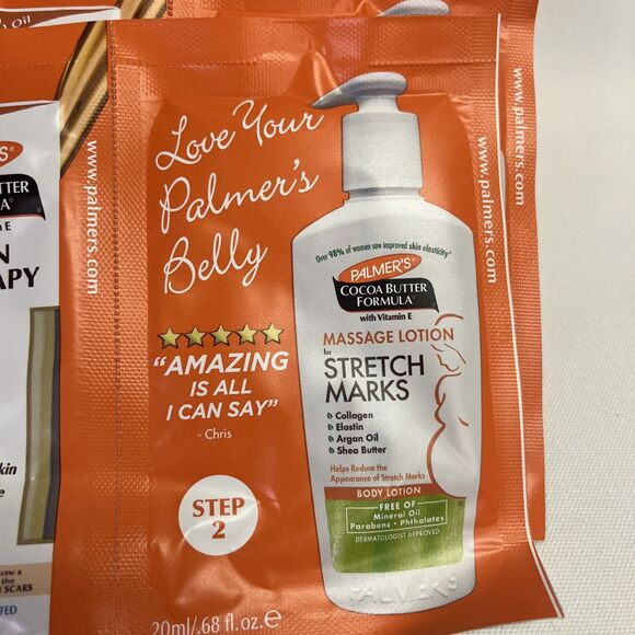 10 Ct Palmers Cocoa Butter Skin Therapy Oil/Lotion Stretch Marks Sample - Picture 3 of 5